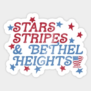 Stars Stripes & Bethel Heights Sticker